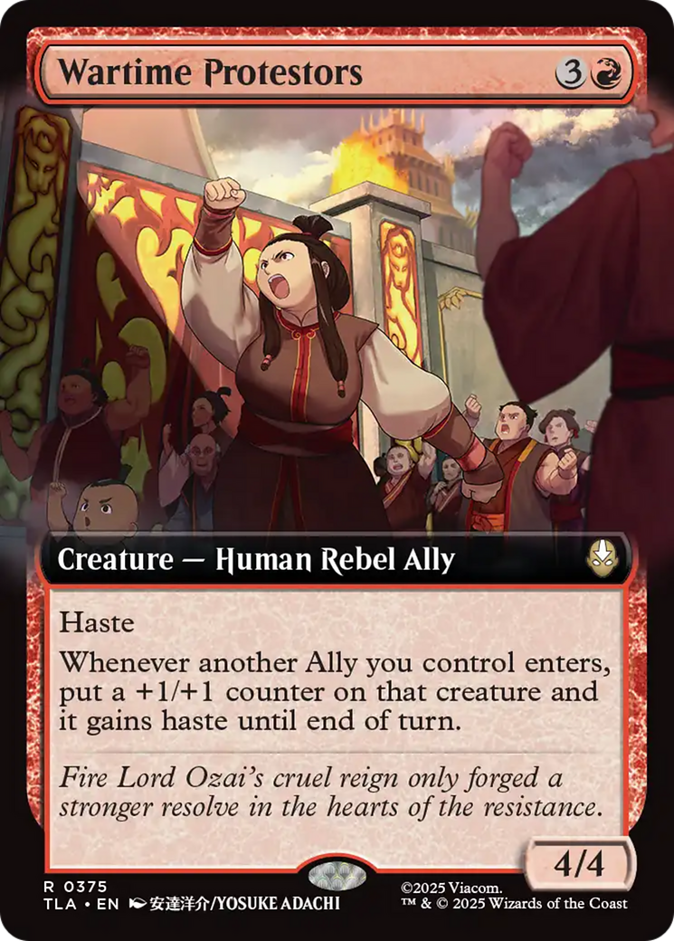 Wartime Protestors (Extended Art) [Avatar: The Last Airbender] | Tabernacle Games