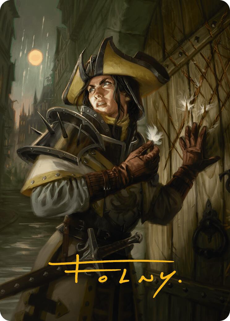 Thraben Inspector Art Card (Gold-Stamped Signature) [Innistrad Remastered Art Series] | Tabernacle Games
