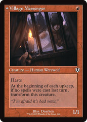 Village Messenger // Moonrise Intruder (Retro Frame) [Innistrad Remastered] | Tabernacle Games