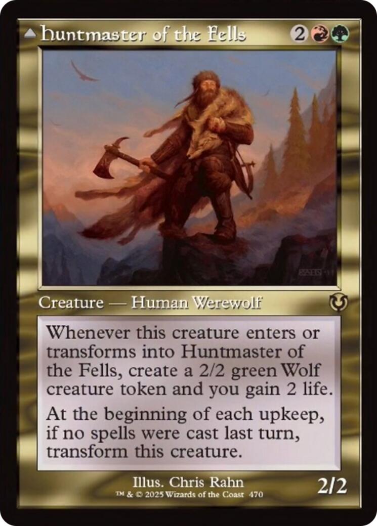 Huntmaster of the Fells // Ravager of the Fells (Retro Frame) [Innistrad Remastered] | Tabernacle Games