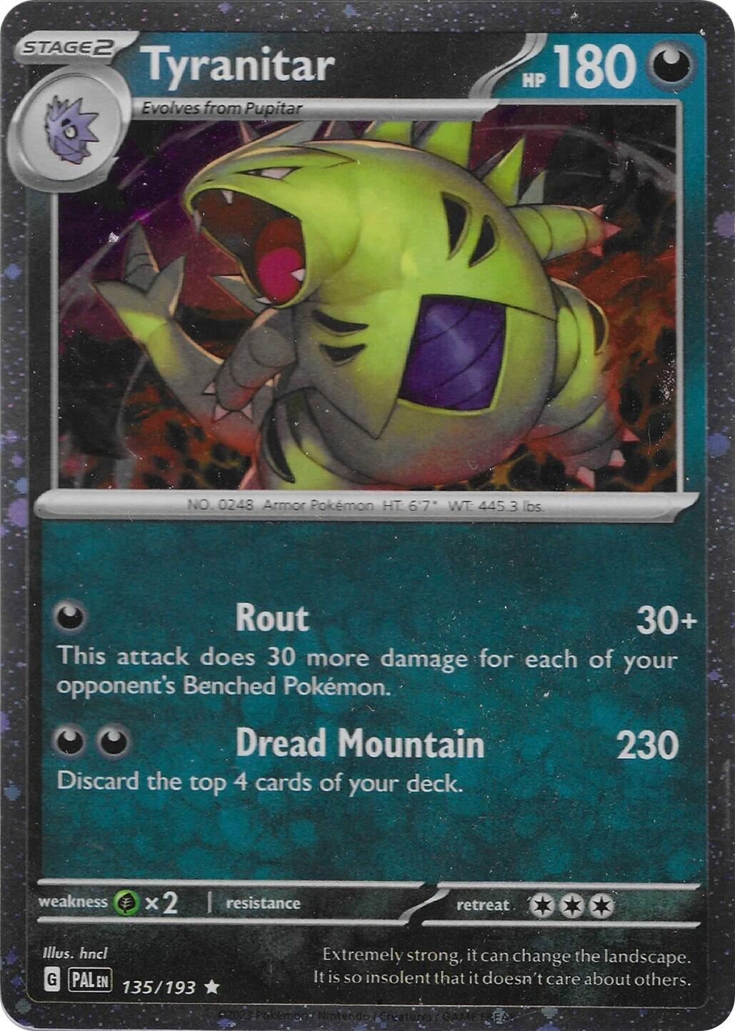 Tyranitar (135/193) (Cosmo Foil) [Miscellaneous Cards] | Tabernacle Games