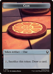 Monk // Clue (0017) Double-Sided Token [Avatar: The Last Airbender Tokens] | Tabernacle Games