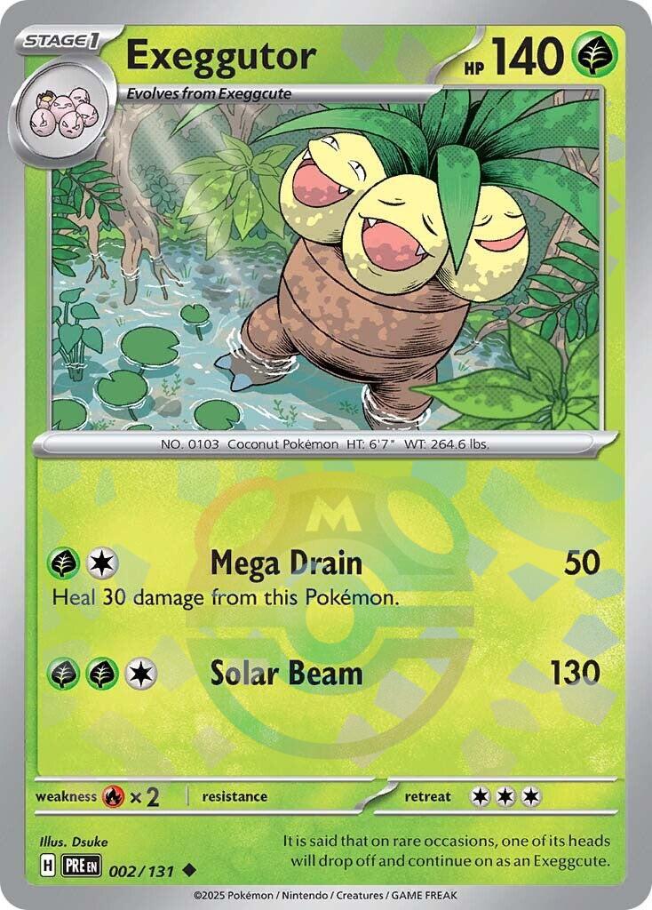 Exeggutor (002/131) (Master Ball Pattern) [Scarlet & Violet: Prismatic Evolutions] | Tabernacle Games