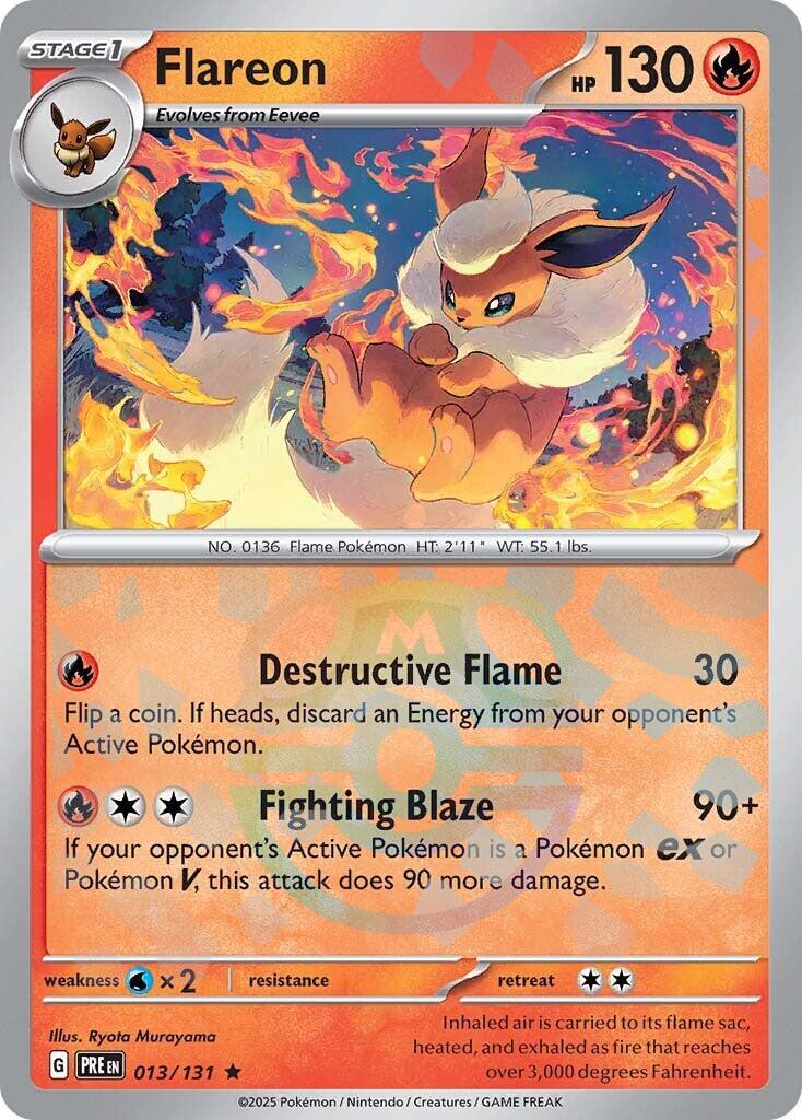 Flareon (013/131) (Master Ball Pattern) [Scarlet & Violet: Prismatic Evolutions] | Tabernacle Games