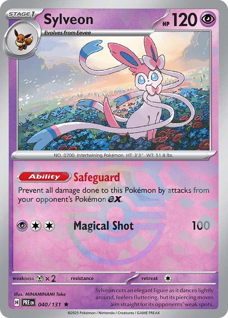 Sylveon (040/131) (Master Ball Pattern) [Scarlet & Violet: Prismatic Evolutions] | Tabernacle Games