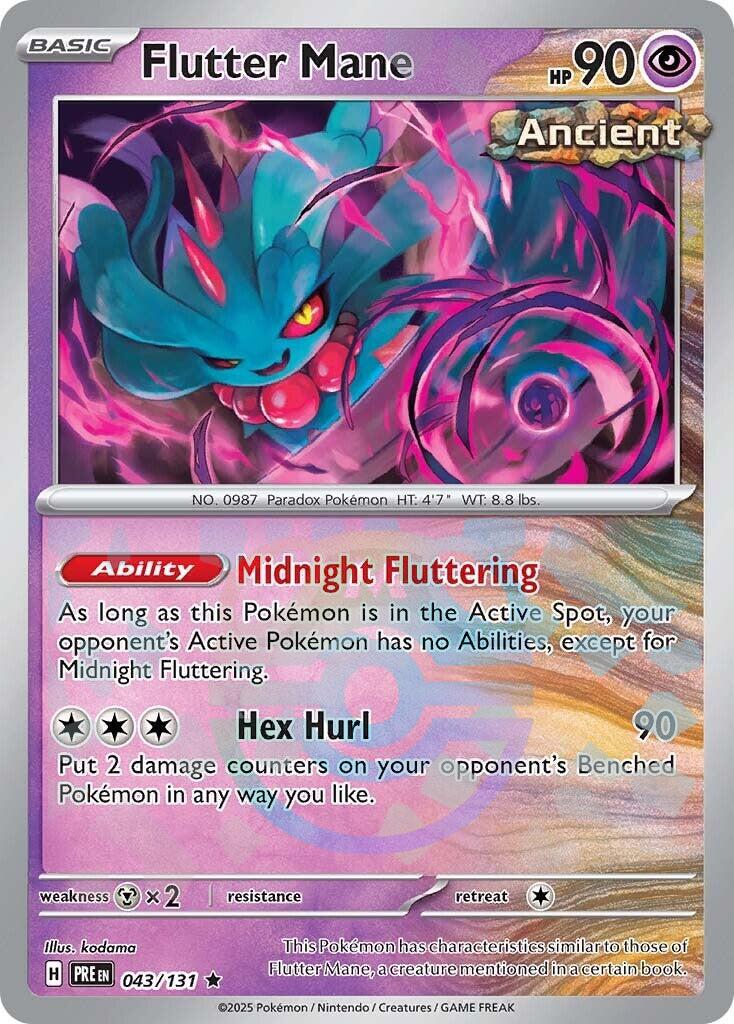 Flutter Mane (043/131) (Master Ball Pattern) [Scarlet & Violet: Prismatic Evolutions] | Tabernacle Games