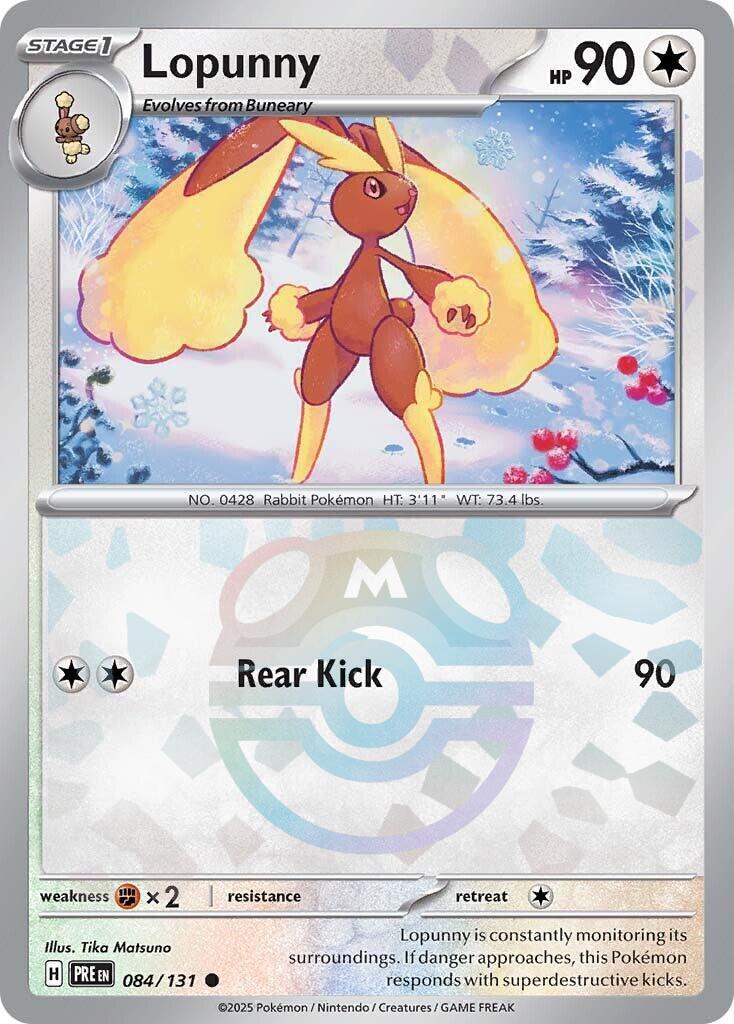 Lopunny (084/131) (Master Ball Pattern) [Scarlet & Violet: Prismatic Evolutions] | Tabernacle Games