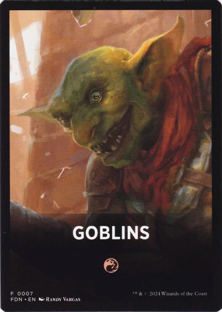 Goblins Theme Card [Foundations Tokens] | Tabernacle Games