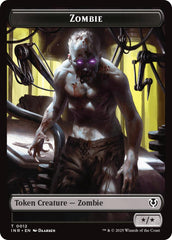 Zombie (0011) // Zombie (0012) Double-Sided Token [Innistrad Remastered Tokens] | Tabernacle Games