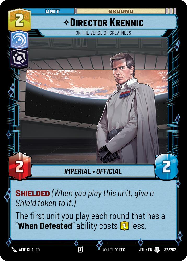 Director Krennic - On the Verge of Greatness (32/262) (32/262) [Jump to Lightspeed] | Tabernacle Games