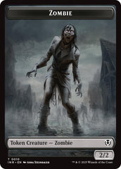 Zombie (0010) // Blood Double-Sided Token [Innistrad Remastered Tokens] | Tabernacle Games