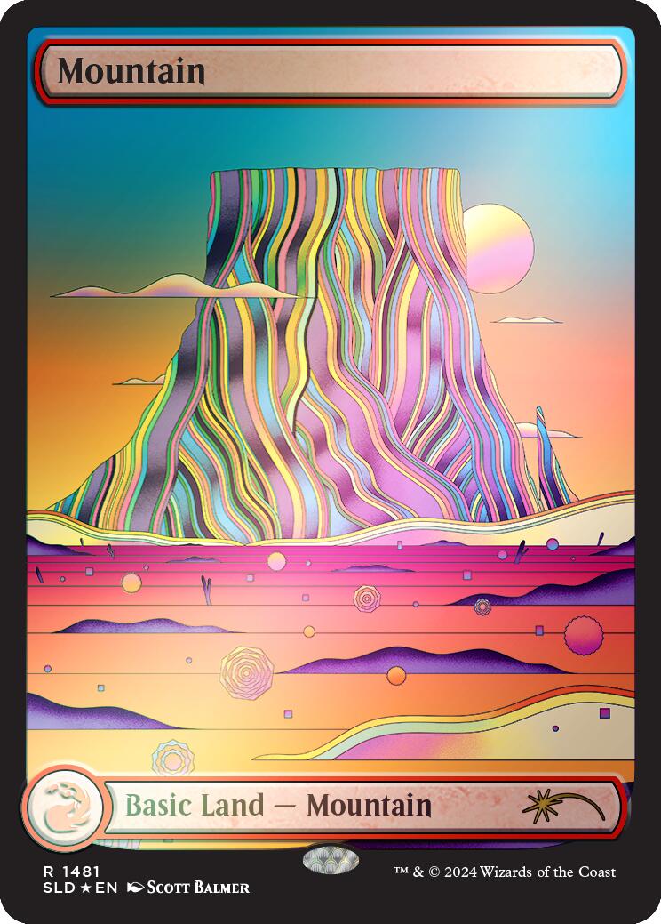 Mountain (1481) (Rainbow Foil) [Secret Lair Drop Series] | Tabernacle Games