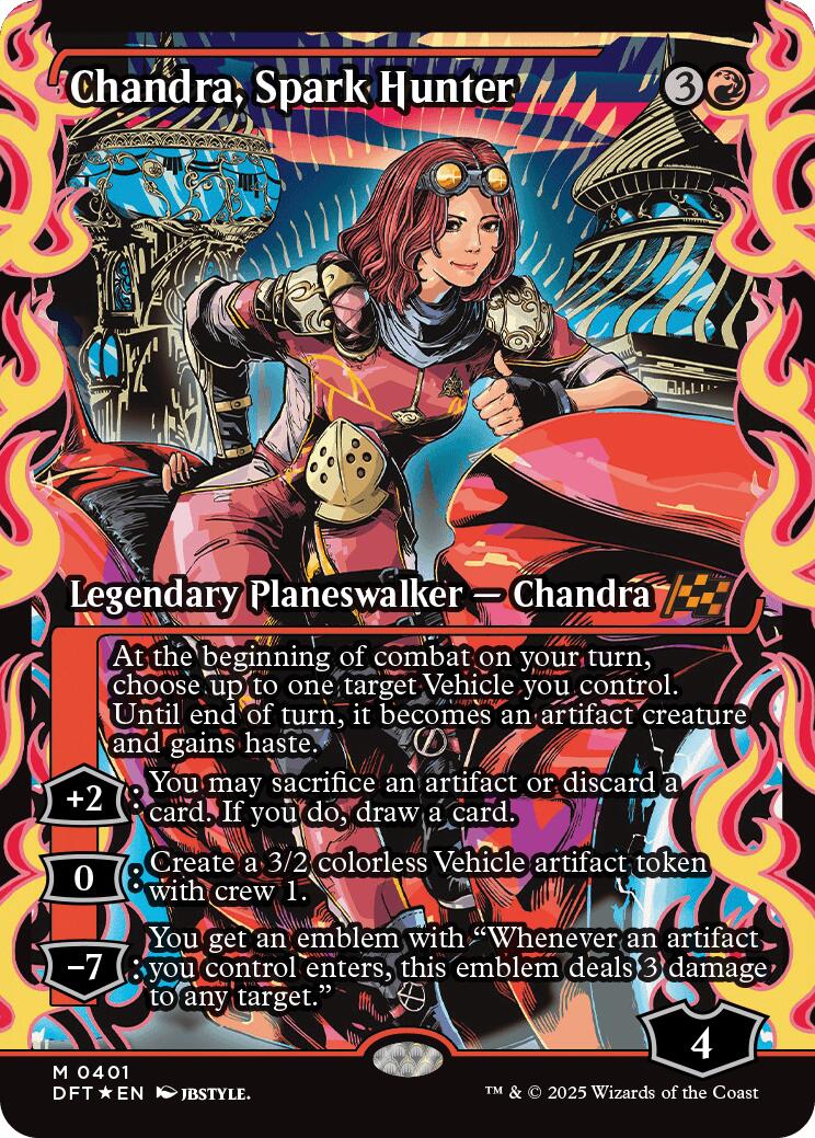 Chandra, Spark Hunter (Showcase) (Japanese) [Aetherdrift] | Tabernacle Games