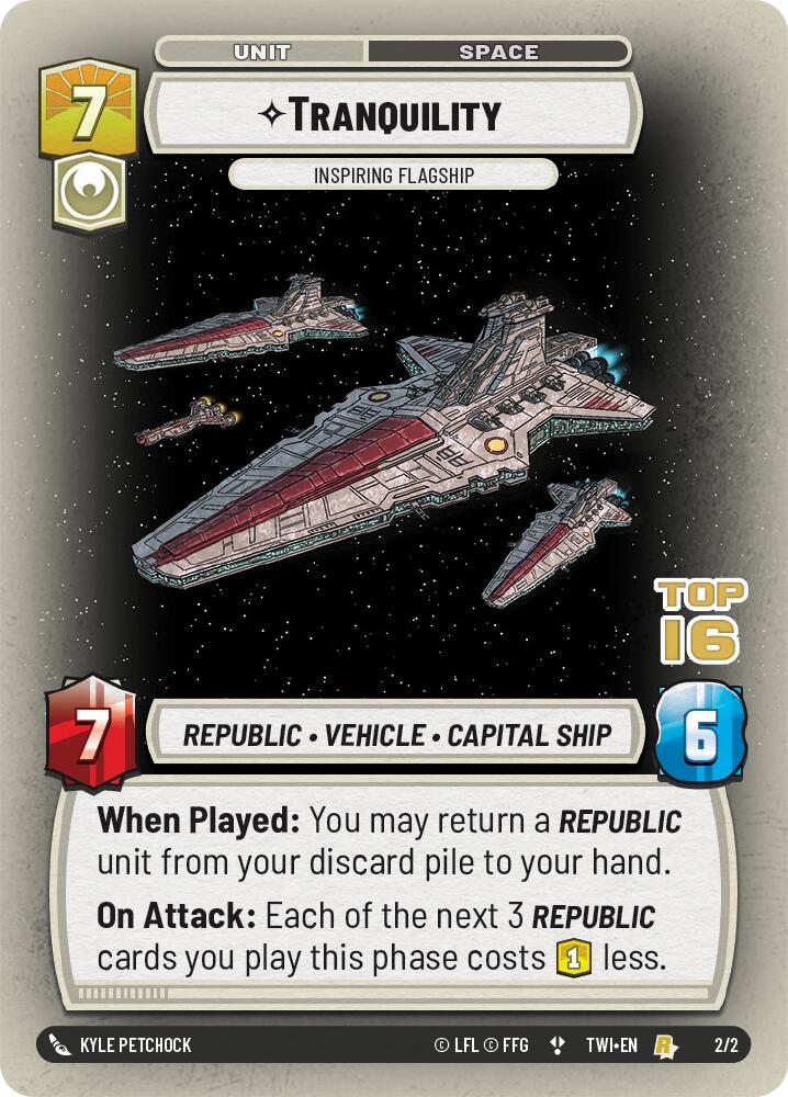 Tranquility - Inspiring Flagship (2/2) (Top 16) (2/2) [Store Showdown Promos] | Tabernacle Games
