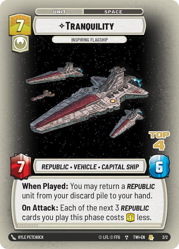 Tranquility - Inspiring Flagship (2/2) (Top 4) (2/2) [Store Showdown Promos] | Tabernacle Games