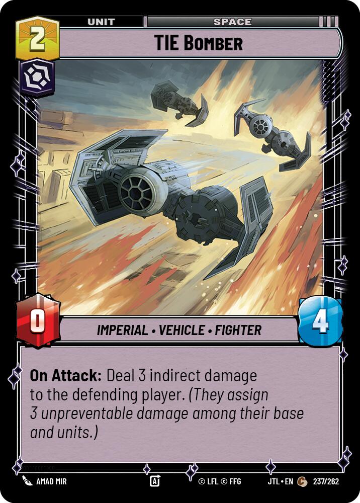 TIE Bomber (237/262) (237/257) [Jump to Lightspeed] | Tabernacle Games