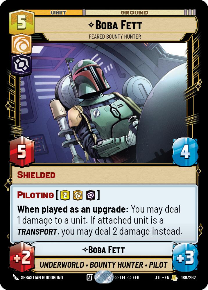Boba Fett - Feared Bounty Hunter (189/262) (189/257) [Jump to Lightspeed] | Tabernacle Games