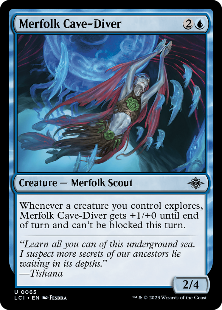 Merfolk Cave-Diver [The Lost Caverns of Ixalan] | Tabernacle Games