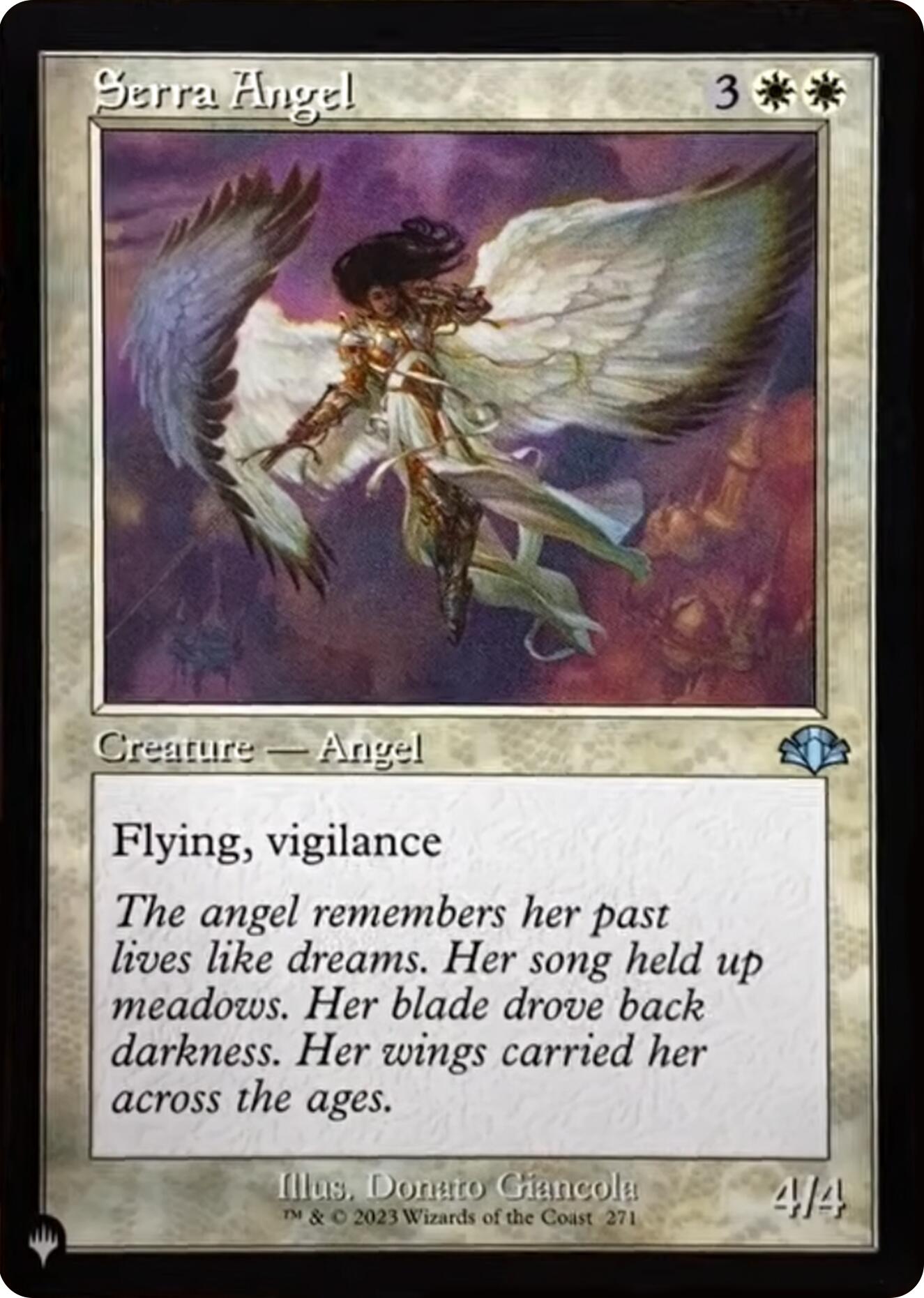 Serra Angel (Retro Frame) [The List] | Tabernacle Games