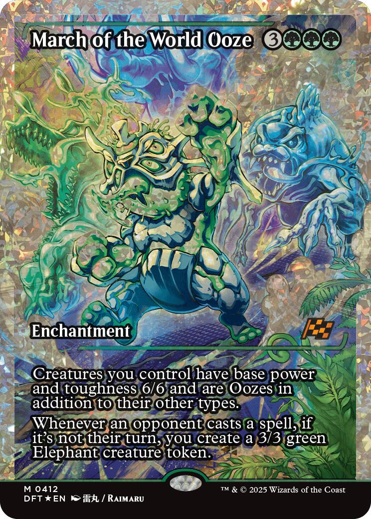 March of the World Ooze (Showcase Fracture Foil) (Japanese) [Aetherdrift] | Tabernacle Games