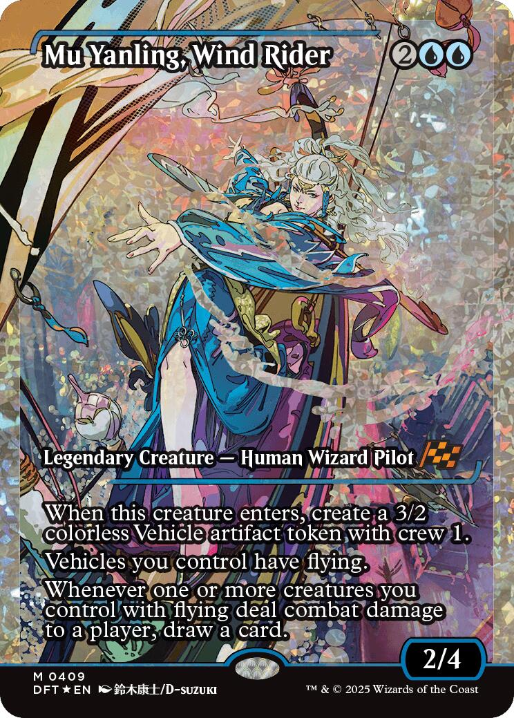 Mu Yanling, Wind Rider (Showcase Fracture Foil) (Japanese) [Aetherdrift] | Tabernacle Games