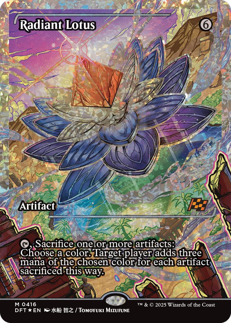 Radiant Lotus (Showcase Fracture Foil) (Japanese) [Aetherdrift] | Tabernacle Games