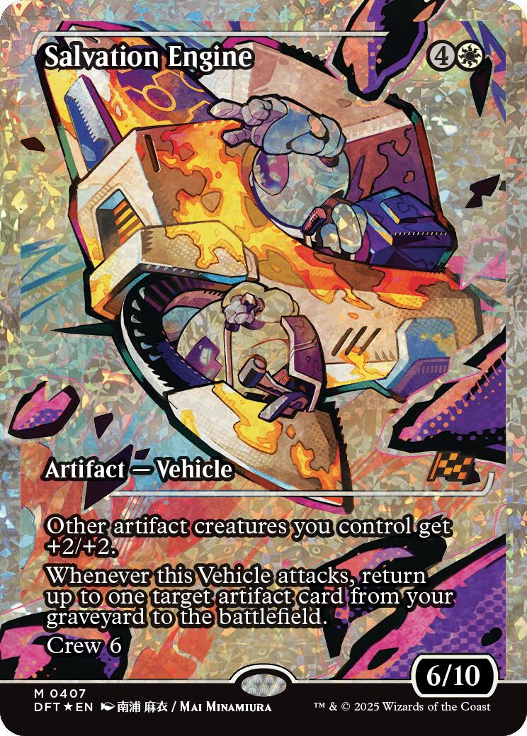 Salvation Engine (Showcase Fracture Foil) (Japanese) [Aetherdrift] | Tabernacle Games