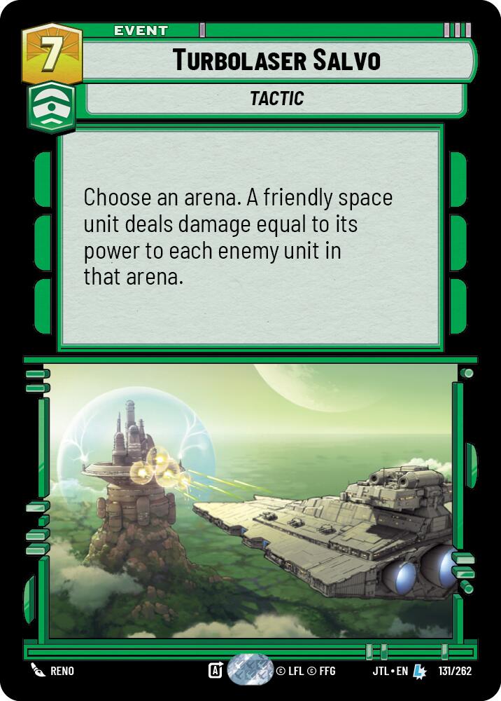 Turbolaser Salvo (131/262) (131/257) [Jump to Lightspeed] | Tabernacle Games