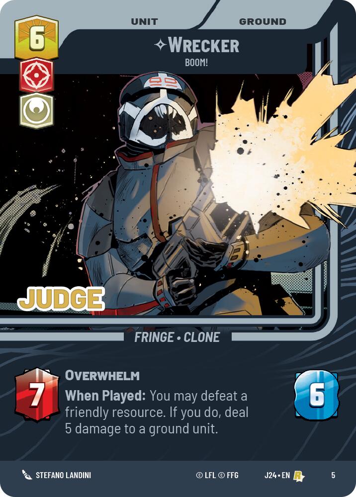Wrecker - Boom! (5) (5) [Judge Promos] | Tabernacle Games