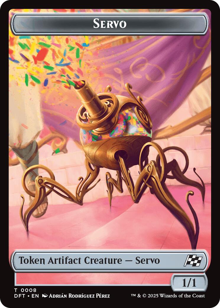 Servo // Thopter (0009) Double-Sided Token [Aetherdrift Tokens] | Tabernacle Games