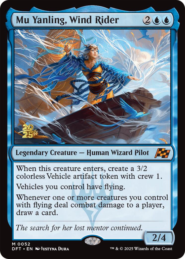 Mu Yanling, Wind Rider [Aetherdrift Prerelease Promos] | Tabernacle Games