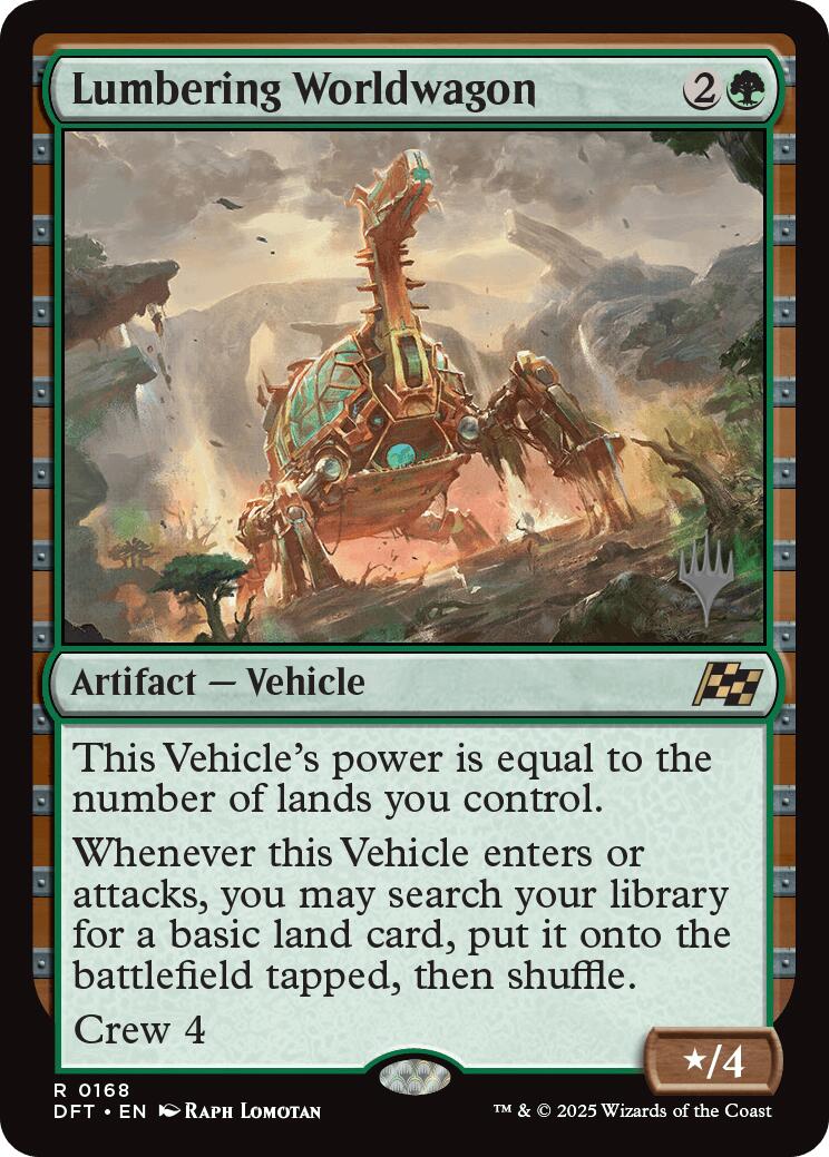 Lumbering Worldwagon (Promo Pack) [Aetherdrift Promos] | Tabernacle Games