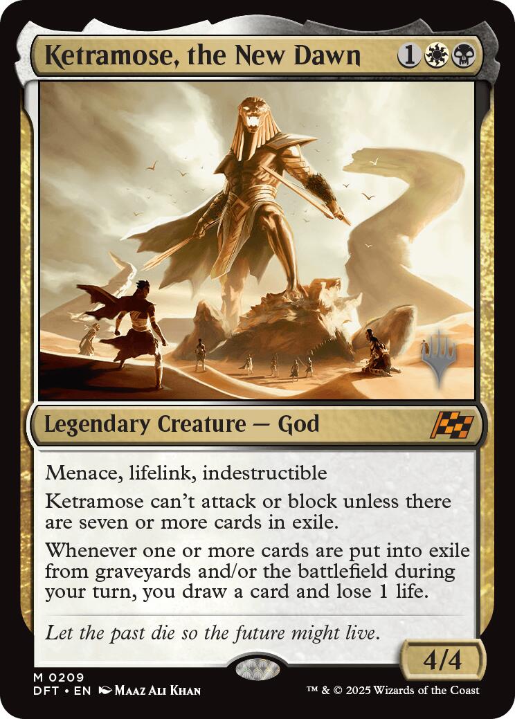 Ketramose, the New Dawn (Promo Pack) [Aetherdrift Promos] | Tabernacle Games