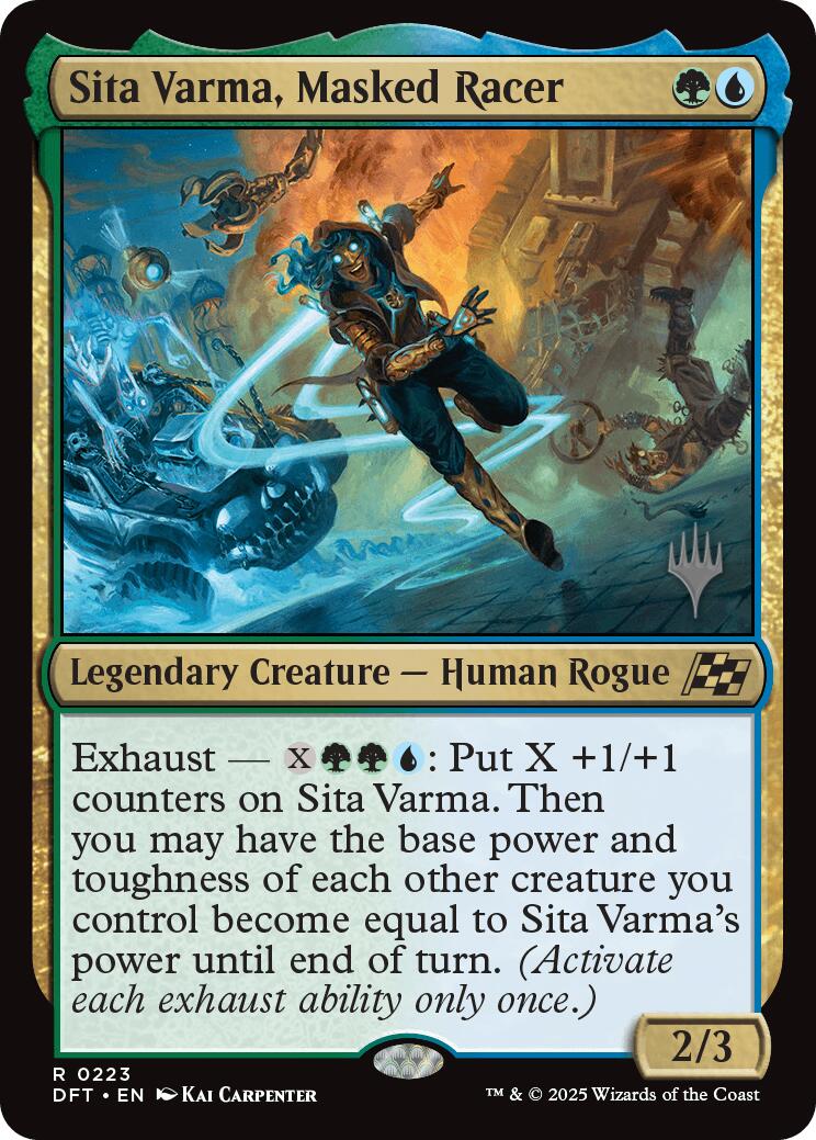 Sita Varma, Masked Racer (Promo Pack) [Aetherdrift Promos] | Tabernacle Games