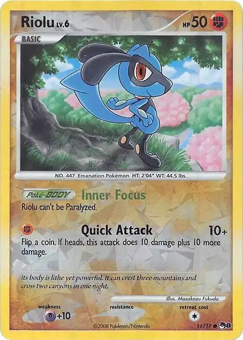 Riolu (016/017) (Cracked Ice Holo) [Miscellaneous Cards] | Tabernacle Games