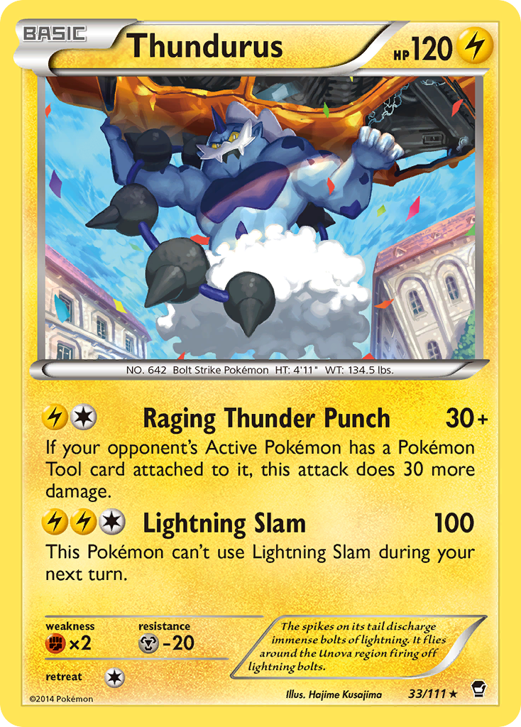 Thundurus (33/111) [XY: Furious Fists] | Tabernacle Games