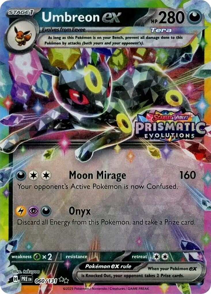 Umbreon ex (060/131) (Prismatic Evolutions Stamp) [Scarlet & Violet: Prismatic Evolutions] | Tabernacle Games