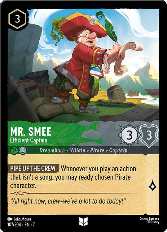 Mr. Smee - Efficient Captain (107/204) [Archazia's Island] | Tabernacle Games