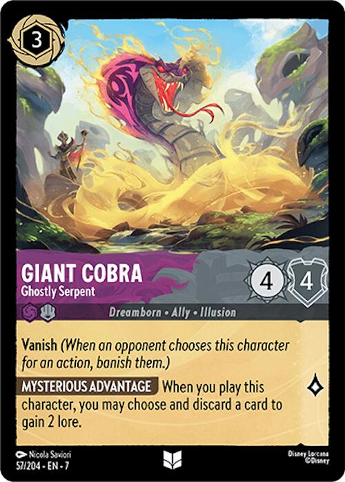 Giant Cobra - Ghostly Serpent (57/204) [Archazia's Island] | Tabernacle Games