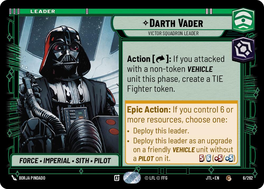Darth Vader - Victor Squadron Leader (006/262) (006/257) [Jump to Lightspeed] | Tabernacle Games