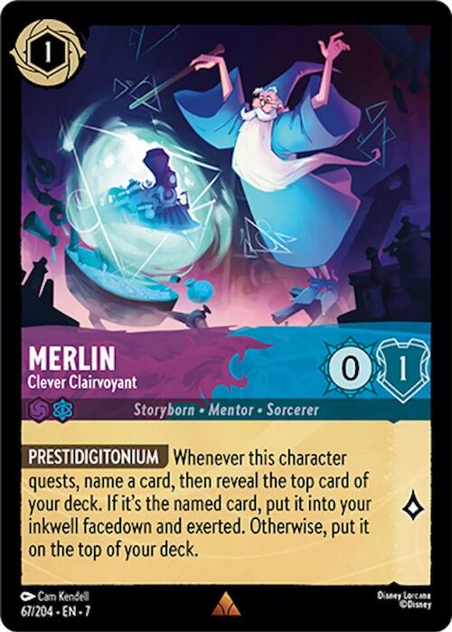 Merlin - Clever Clairvoyant (67/204) [Archazia's Island] | Tabernacle Games