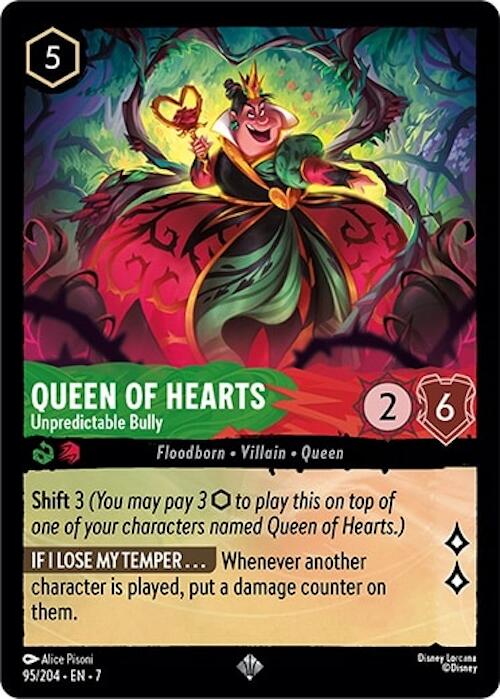 Queen of Hearts - Unpredictable Bully (95/204) [Archazia's Island] | Tabernacle Games