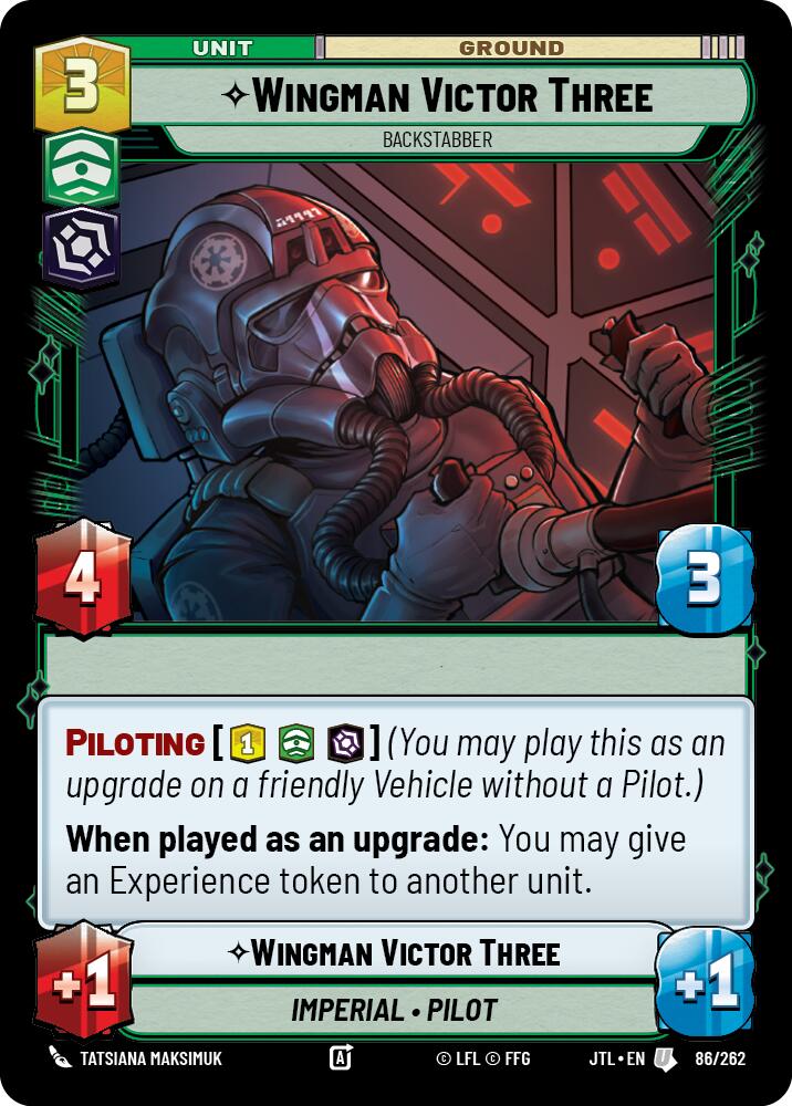 Wingman Victor Three - Backstabber (086/262) (086/257) [Jump to Lightspeed] | Tabernacle Games