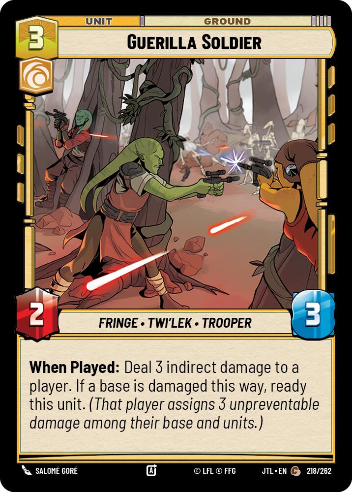Guerilla Soldier (218/262) (218/257) [Jump to Lightspeed] | Tabernacle Games