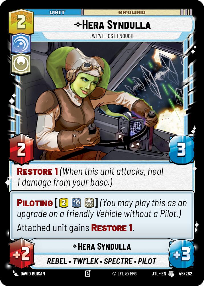 Hera Syndulla - We've Lost Enough (045/262) (045/257) [Jump to Lightspeed] | Tabernacle Games