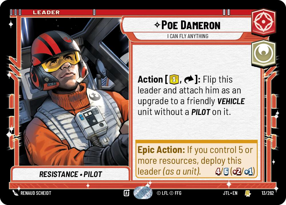 Poe Dameron - I Can Fly Anything (013/262) (013/257) [Jump to Lightspeed] | Tabernacle Games