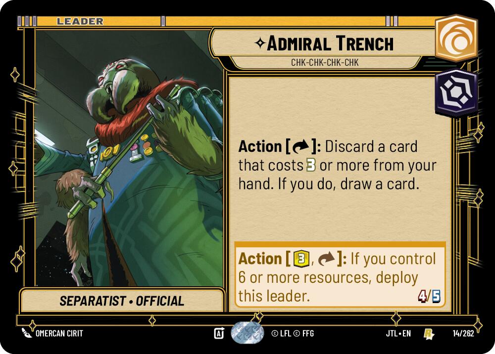 Admiral Trench - Chk-chk-chk-chk (014/262) (014/257) [Jump to Lightspeed] | Tabernacle Games