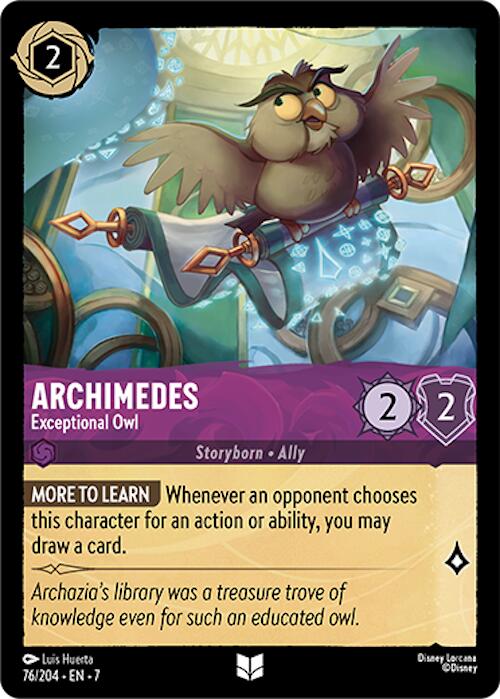Archimedes - Exceptional Owl (76/204) [Archazia's Island] | Tabernacle Games
