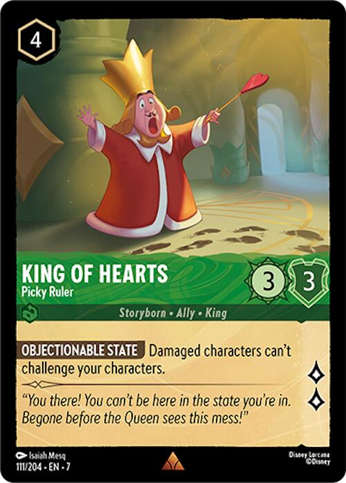 King of Hearts - Picky Ruler (111/204) [Archazia's Island] | Tabernacle Games
