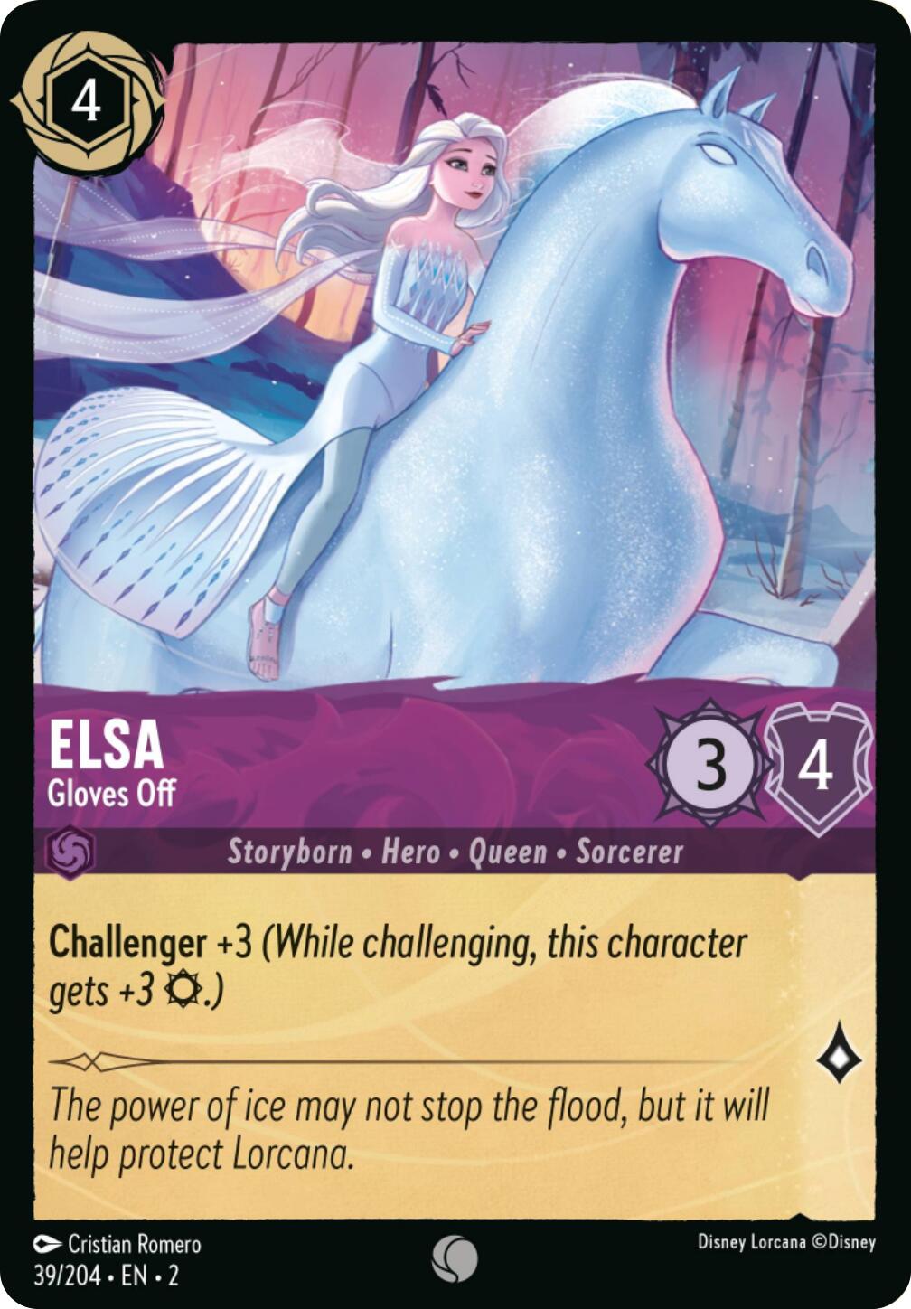 Elsa - Gloves Off (Errata Version) (39/204) [Rise of the Floodborn] | Tabernacle Games